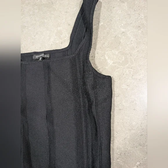 Dynamite Black Ribbed Tank Top - Picture 4 of 5